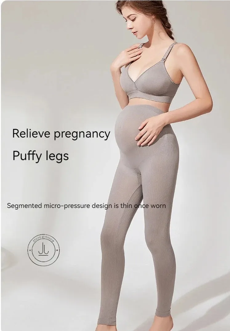 Women's High-Waisted Supportive and Stretchy Maternity Leggings