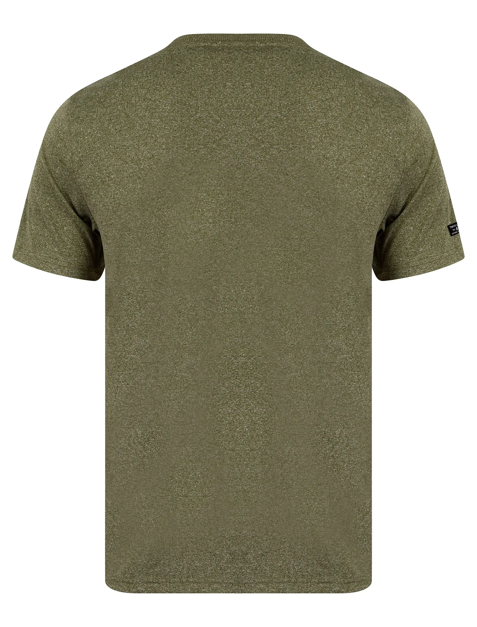 Woodlands Motif Jersey Grindle Crew-Neck T-Shirt in Olive Night - Tokyo Laundry